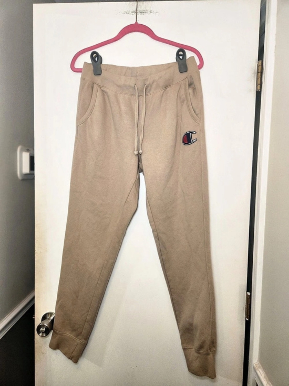 Champion Powerblend Fleece Joggers Cotton-Blend Jogger Pants in Brown Large
